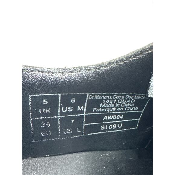 Dr. Martens 1461 Quad Rainbow Patent Platform Shoes black size 7 ladies 6 Men - Picture 12 of 16